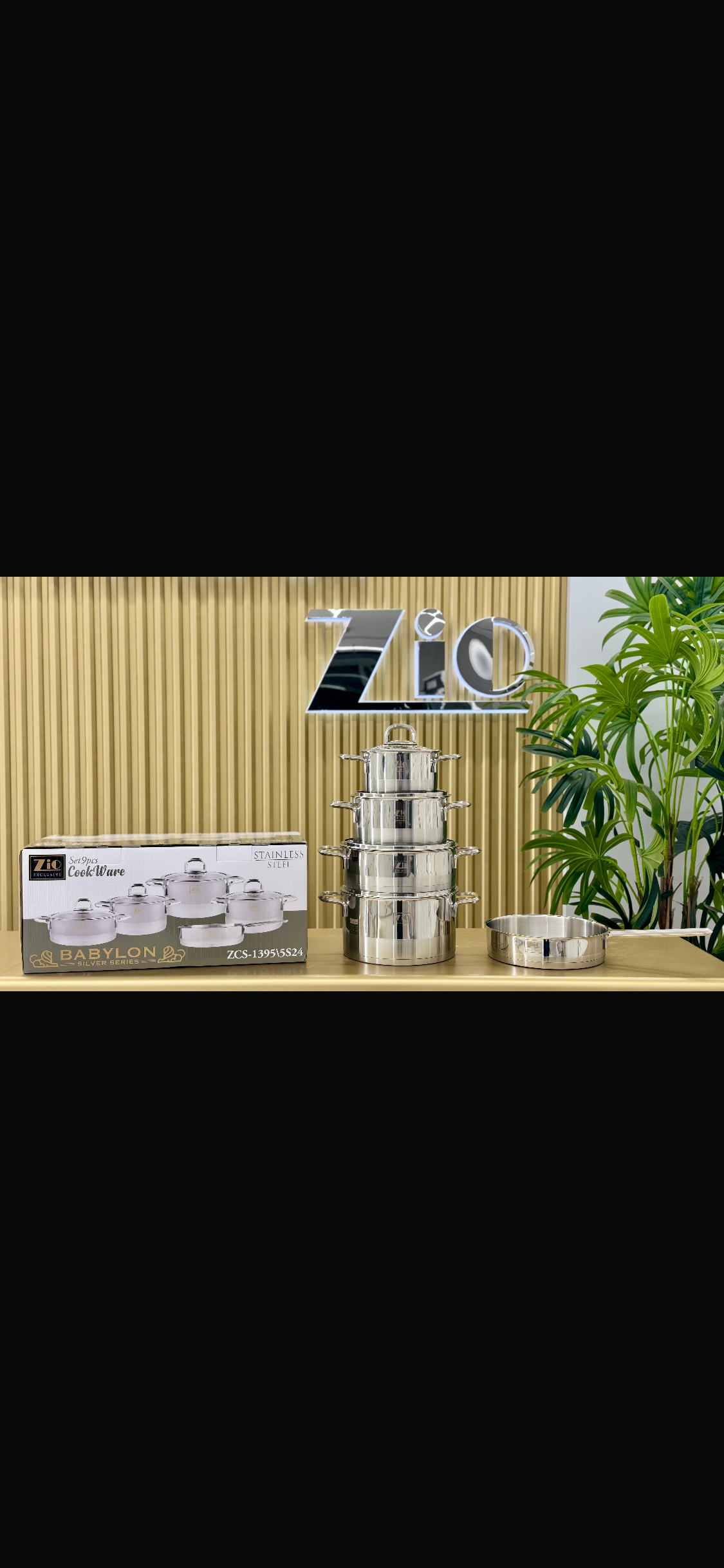 IMG_3015 سرویس قابلمه استیل زیو مدل ۱۳۹۵ (Zio Babylon Silver) - Image 1